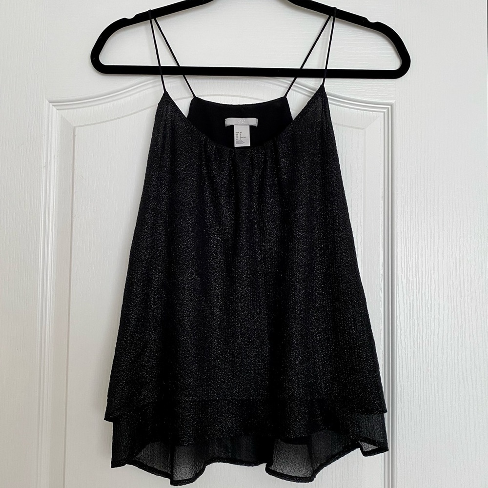 Shimmery Black H&M Tank Top